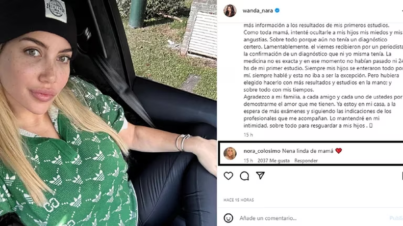 El emocionante mensaje de la mamá de Wanda Nara qué le confesó