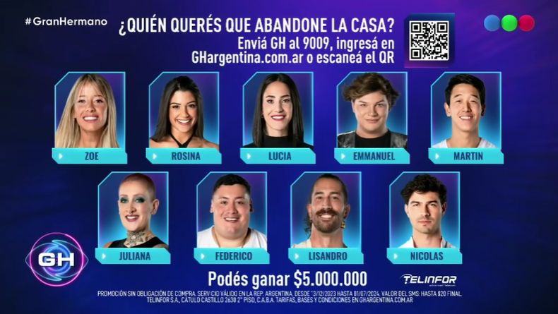 Gran Hermano así quedó la nueva placa de nominados