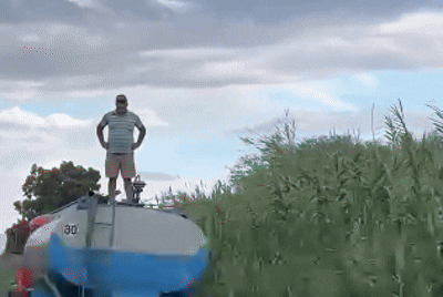 Video: filmaron a un camionero tirando líquidos cloacales a un costado de una ruta en Albardón