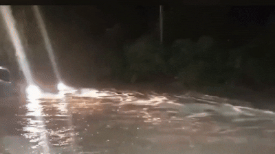 En medio de la creciente, entró al agua para rescatar a su hermana en Jáchal: el video