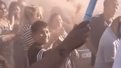 con bengalas con los colores de minero, asi despidieron al futbolista fallecido con bengalas con los colores de minero, asi despidieron al futbolista fallecido