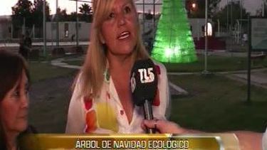Un árbol de Navidad ecológico de casi 1000 botellas