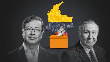 Gustavo Petro y Rodolfo Hernández, en el balotaje colombiano.