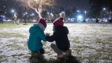 La alegría de los sanjuaninos bajo la nieve