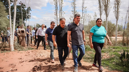 El gobernador Orrego recorrió las zonas afectadas por el temporal en Jáchal