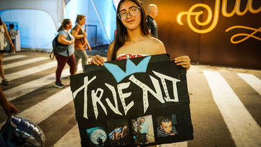 Los fanáticos de Airbag y Trueno, desde temprano para ver a sus ídolos