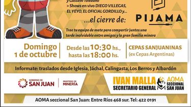 AOMA ofrece un gran festejo a los trabajadores mineros con Laplace incluido