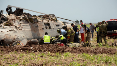 Tragedia en México: 14 muertos al caer un helicóptero