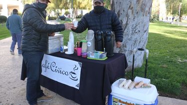 Trabajadores sanjuaninos bajo cero, en acción
