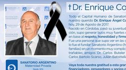 El Sanatorio Argentino rinde tributo a su fundador fallecido