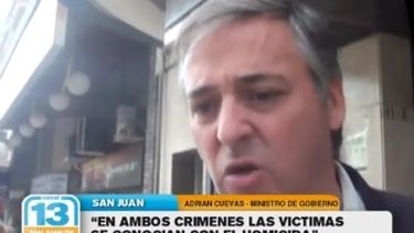 Los dos crímenes tienen algo en común, según Cuevas Los dos crímenes tienen algo en común, según Cuevas