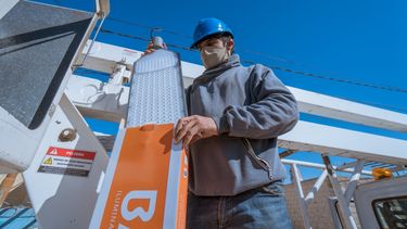 Rawson se renueva y suma luces Led al alumbrado público