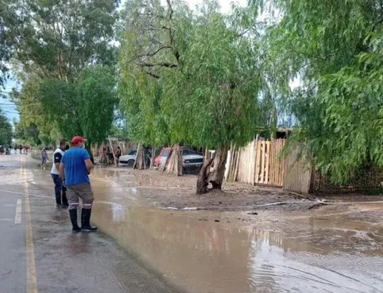 El Ministerio de Familia y los municipios asisten a familias de distintos departamentos por la lluvia. Pocito, uno de los departamentos más afectados. Foto de archivo.