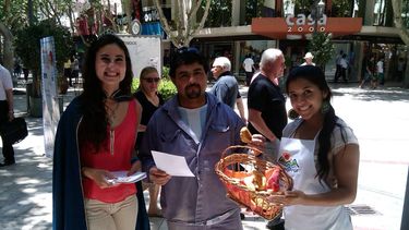 Las Reinas de Rivadavia promocionan la Fiesta de la Empanada Sanjuanina