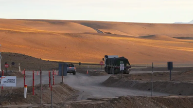 Vista del camino actual al proyecto&nbsp; Josemaría. Se llega por La Rioja.&nbsp;