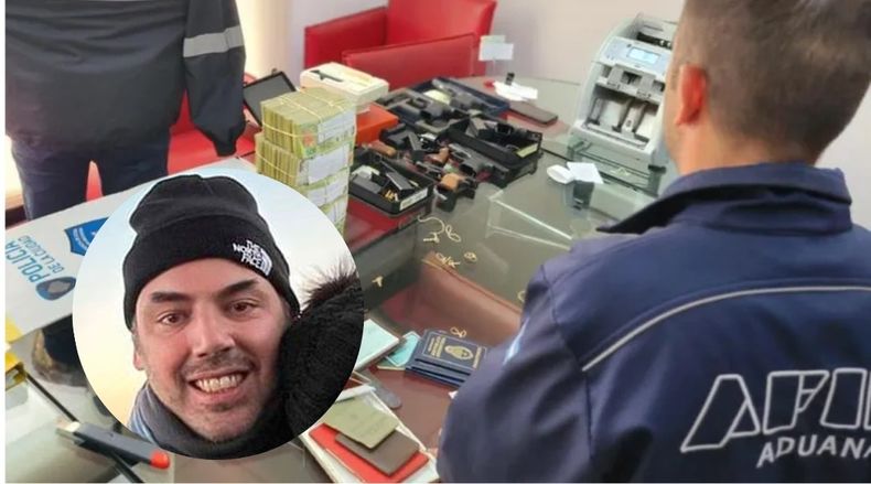 Uno de los allanamientos en la cuevas del croata en la city porteña.