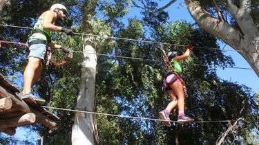 Camping Valle Extremo, con el parque aéreo más grande de San Juan