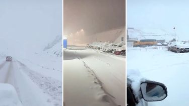 Las increíbles imágenes de la cordillera sanjuanina bajo la nieve