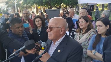 El cantito de Berenguer, la ausencia de Bloch, el grito contra los machos en la UNSJ y el exrector en la manifestación universitaria