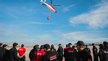 Aeronáutica, Policía de San Juan y Bomberos, unidos para luchar contra los incendios forestales