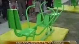 Rawson: refaccionaron la plaza del barrio Jorge Luis Borges