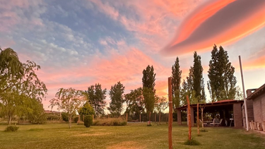 Las particulares nubes que aparecieron en el cielo de Barreal, en Calingasta.
