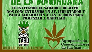 El sábado marchan por la legalización de la marihuana