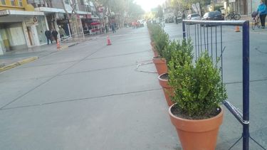 Está casi lista la semipeatonal en el centro y estudian dejarla permanente
