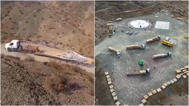 Llegaron todas las piezas del Radiotelescopio CART a Calingasta