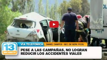 A pesar de las campañas viales, no bajan los accidentes de tránsito