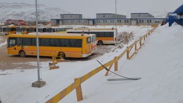 Veladero y Lama tapados por la nieve