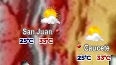 Calor, humedad, lluvias y viento norte