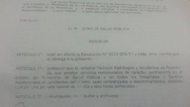 Radiólogos se movilizan por cambio en régimen de trabajo