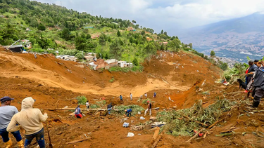 Un alud provocó al menos ocho muertes en Colombia.