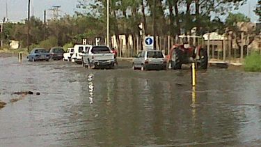 Se inundó el Acceso Sur