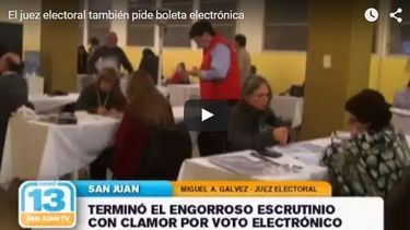 El juez electoral también pide boleta electrónica