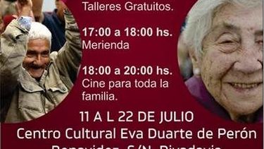 En vacaciones, talleres en el Hogar Eva Duarte de Perón