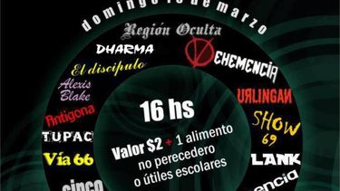 Santa Lucía a puro rock por la solidaridad