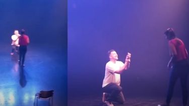 Un músico sanjuanino le hizo una “flor” de propuesta a su novia: ¿le dijo que sí?