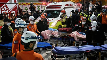 Las imágenes de la previa a la estampida mortal en Itaewon