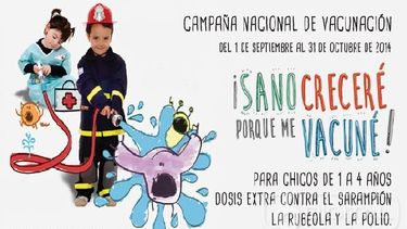 Casa por casa, campaña de vacunación contra sarampión, rubeola y polio