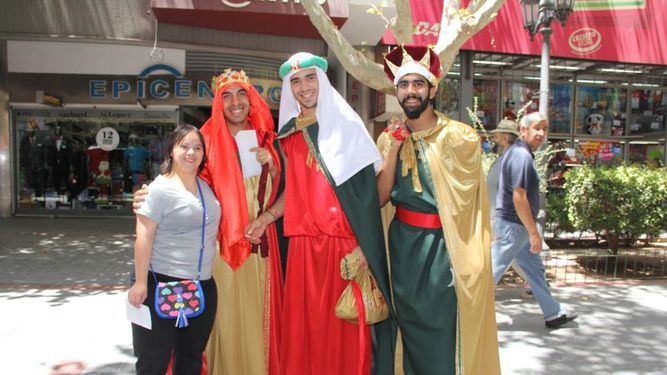 Los Reyes Magos sorprendieron en la Peatonal
