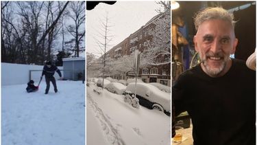 Con tanta nieve, se extraña el Zonda: el testimonio de dos sanjuaninos en medio de la histórica nevada y el toque de queda en Nueva York