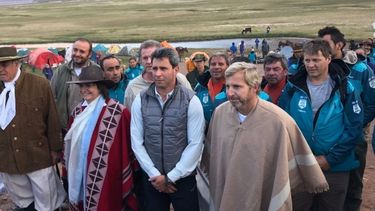 Cantar el himno en la montaña nos hace valorar más lo que hizo San Martín