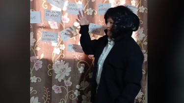 Rosita, la tiktoker sarmientina, se puso en la piel de Milei: Los cornudos, a la cho...