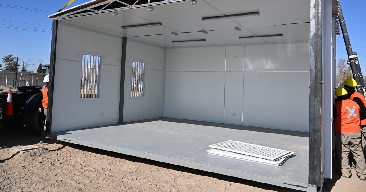 En el Penal de Chimbas ya se instalan los novedosos módulos para presos:  cómo se controlarán las fugas