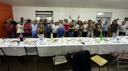 El brindis de Marcelo Orrego en el Hogar Papa Francisco