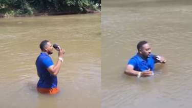 Un periodista se metió a un río mientras cubría la desaparición de una nena y se topó con el cuerpo