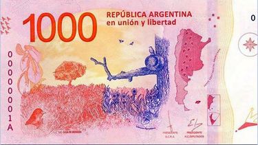 Cuáles son los billetes de 1000 pesos falsos que circulan en San Juan
