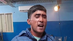 Video: furor por César, el sanjuanino no vidente que la rompe cantando cuarteto